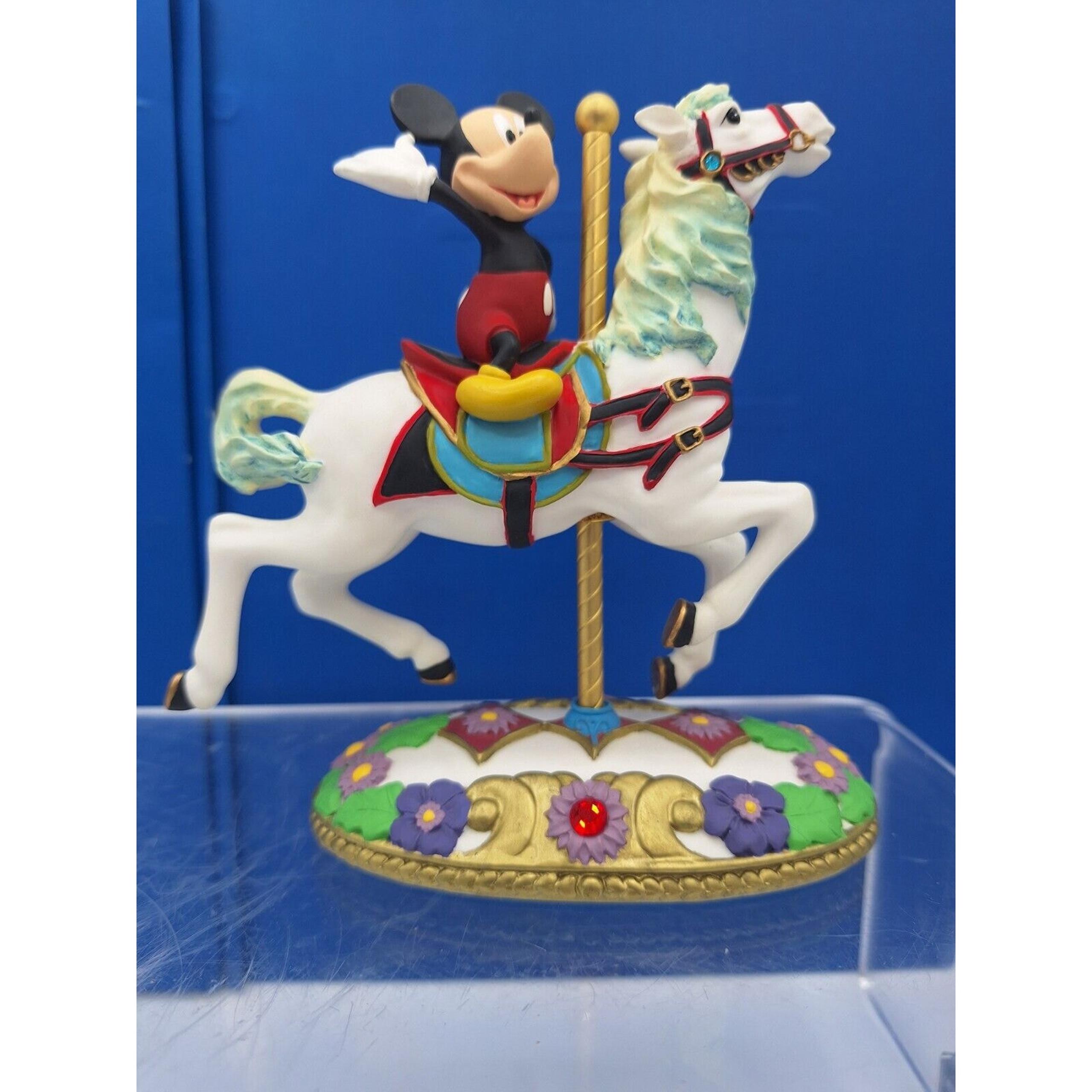 Disney MICKEY MOUSE CAROUSEL Collection 6 Inch Jewled Figurine.