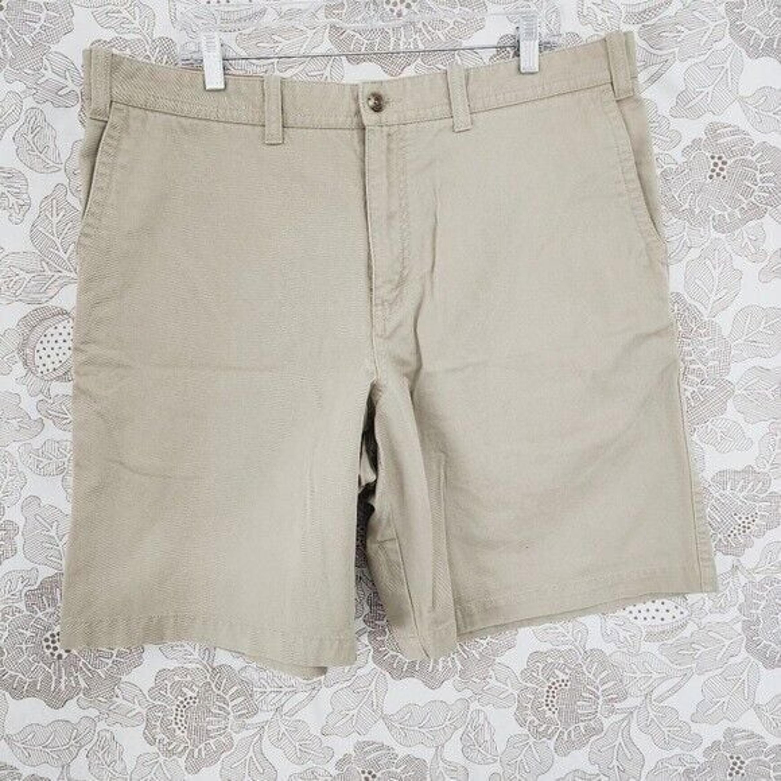 Eddie Bauer Cotton Chino Men's Bermuda Shorts Beige 38