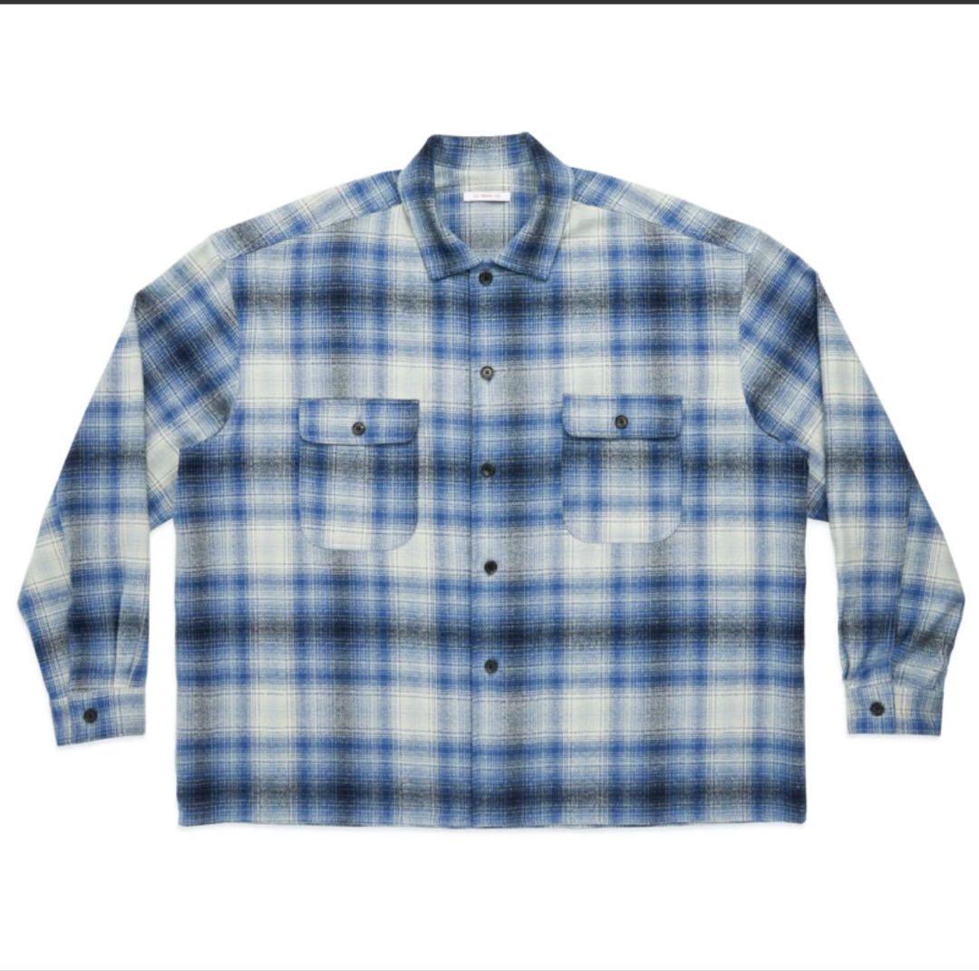 s.k. manor hill Park Shirt/Jacket Blue Check Flannel