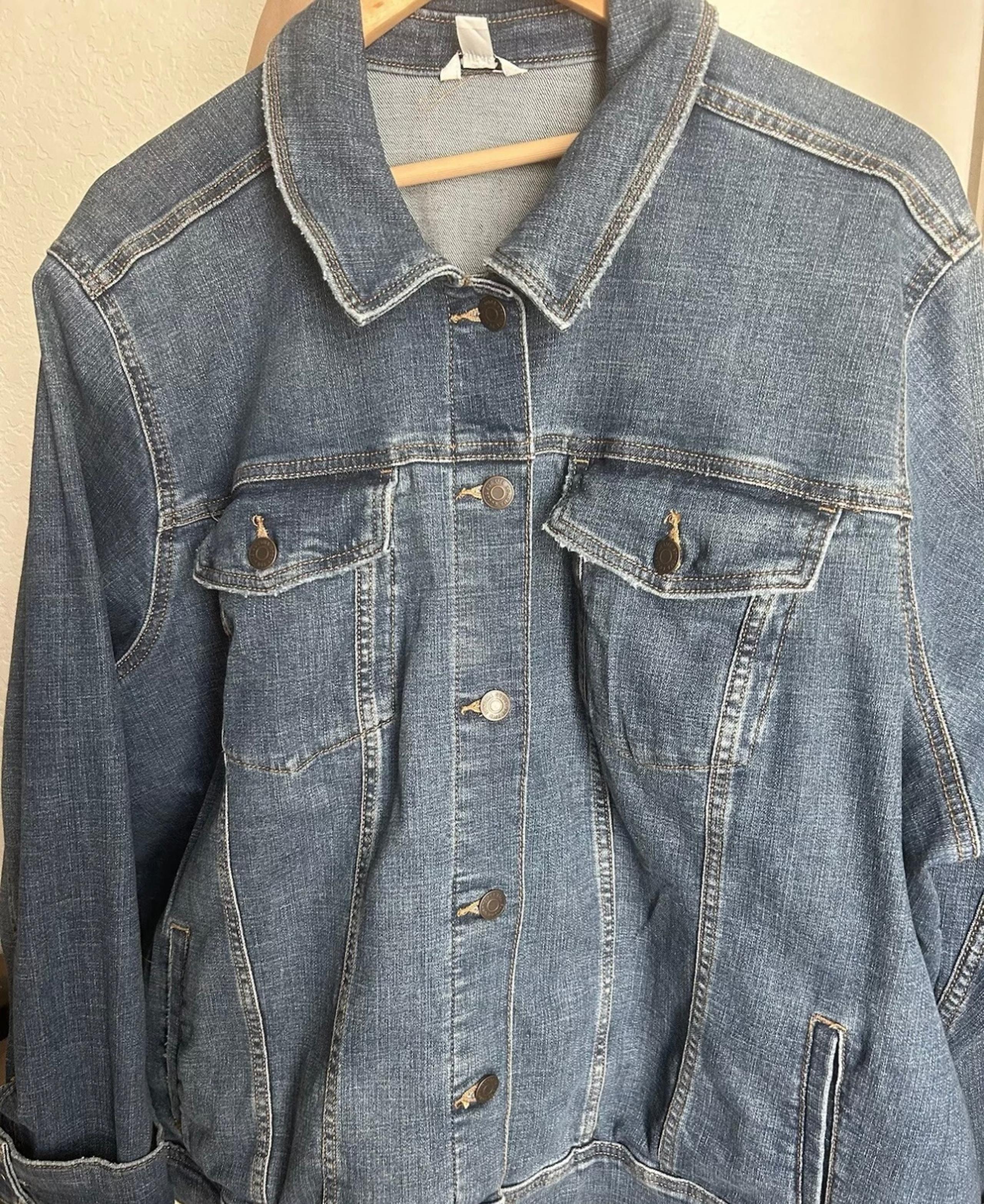 SONOMA GOODS FOR LIFE CROP JEAN JACKET Women’s Size 3X Never Worn No Tags