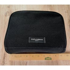 Dolce & Gabbana Beauty Zippered Makeup Bag, Black