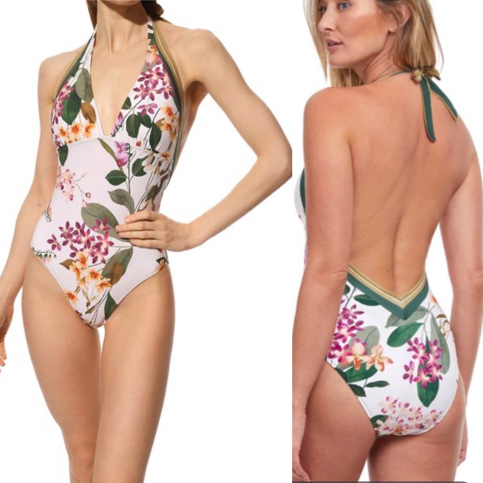 New GOTTEX Sardinia Floral bathing Suit sz 12 182