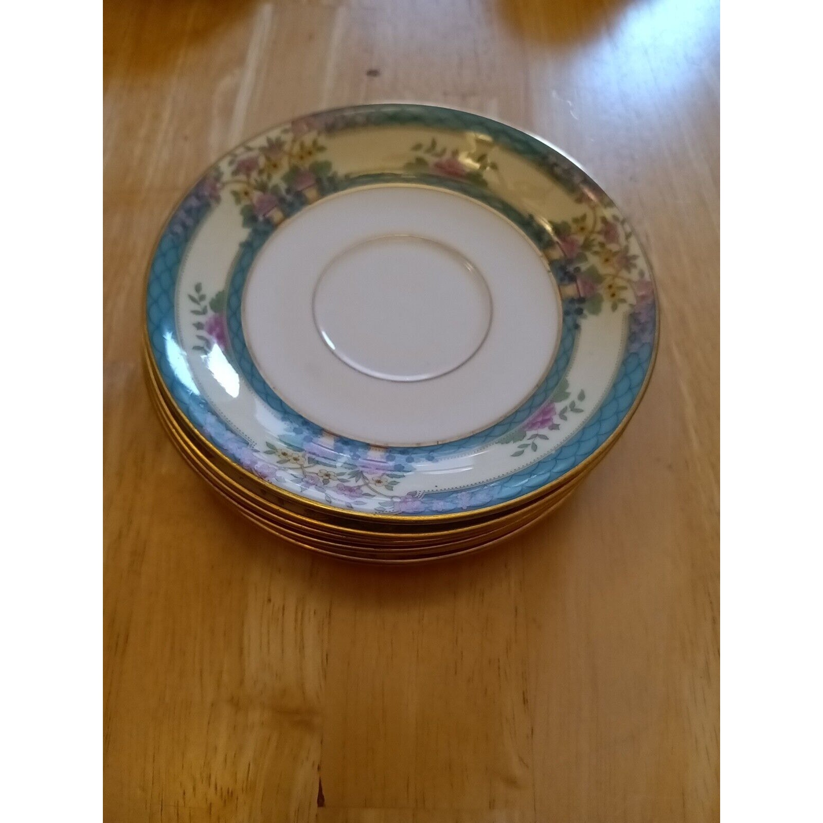 Vtg Lenox Monticello Saucers Set Of 6 Saucers Only
