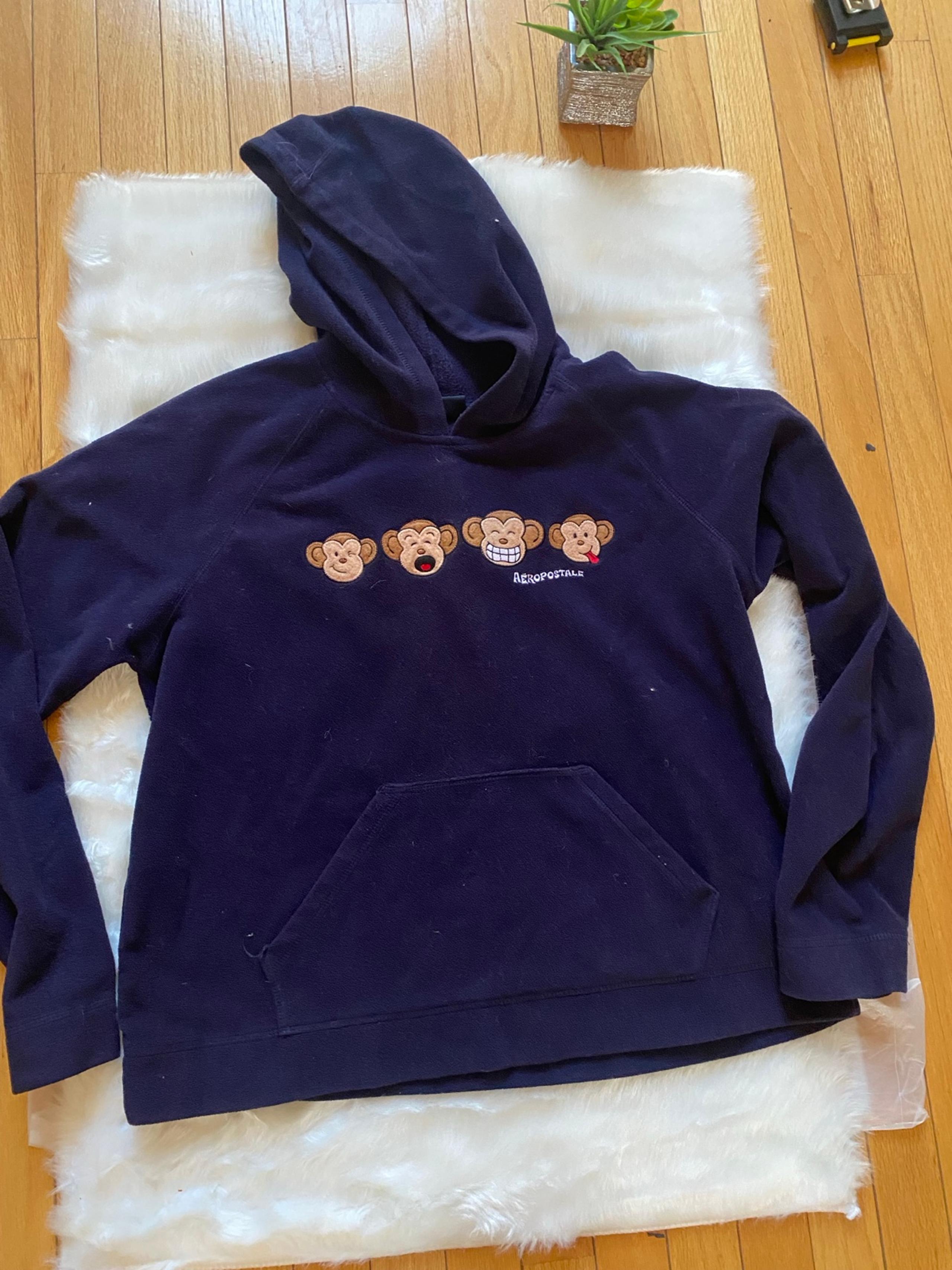 Monkey fleece sweater