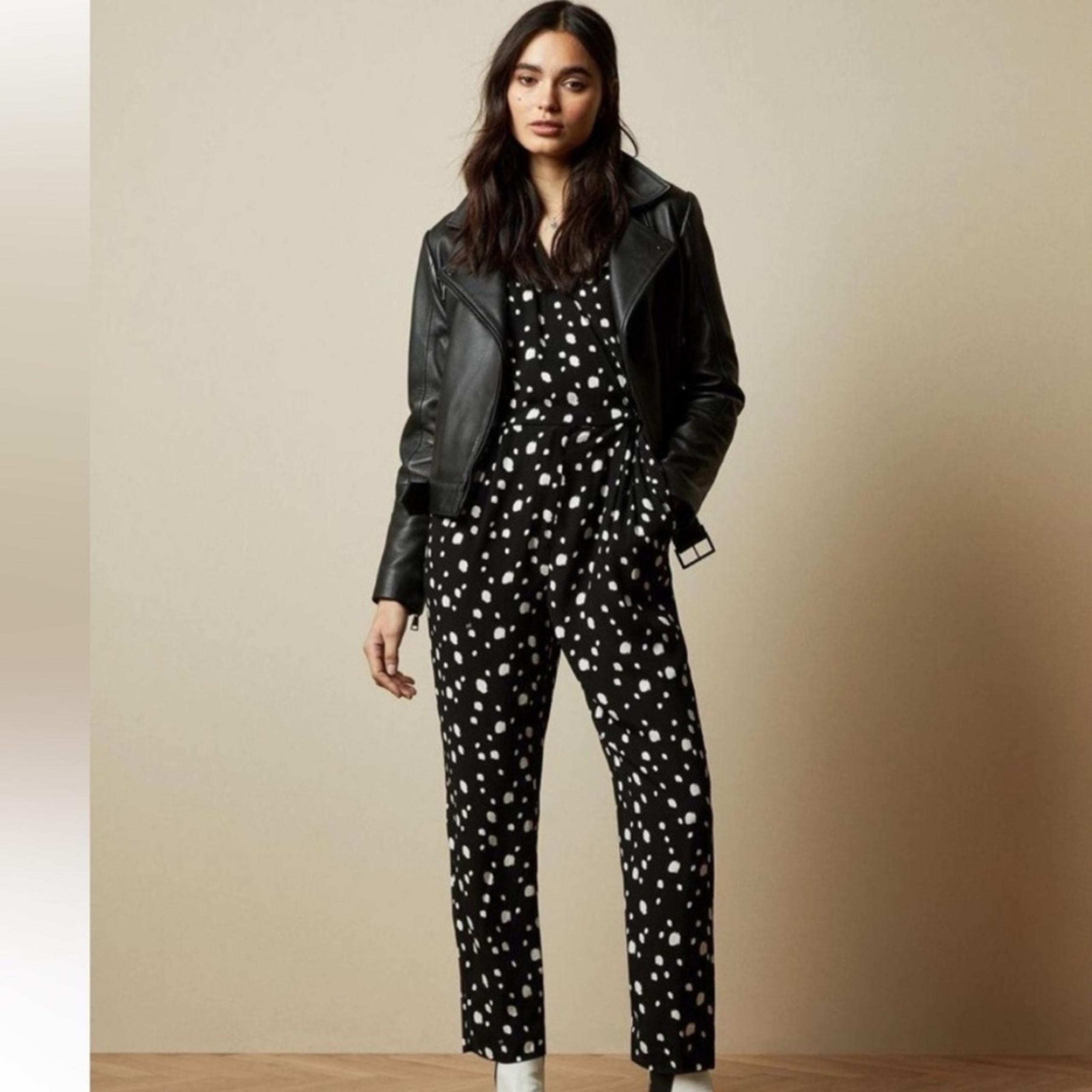 Ted Baker Womens Kollet Polka Dot Wrap Jumpsuit