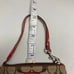 COACH Signature canvas, Corner Zip Wristlet, Pink Leather Trim, Strap & Patch,