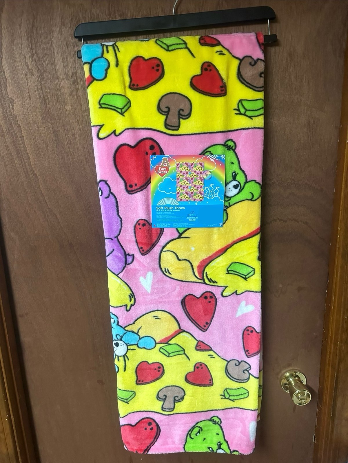 Care Bears Pizza Throw Blanket