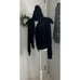 Cosmic Aura Black Velvet Bat Wing Girls Crop Hoodie Plus Size 1