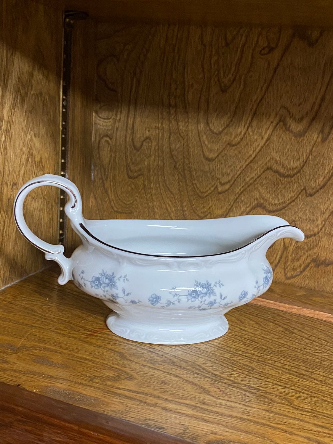 Johann Haviland Bavaria Germany Blue garland Saucer Boat