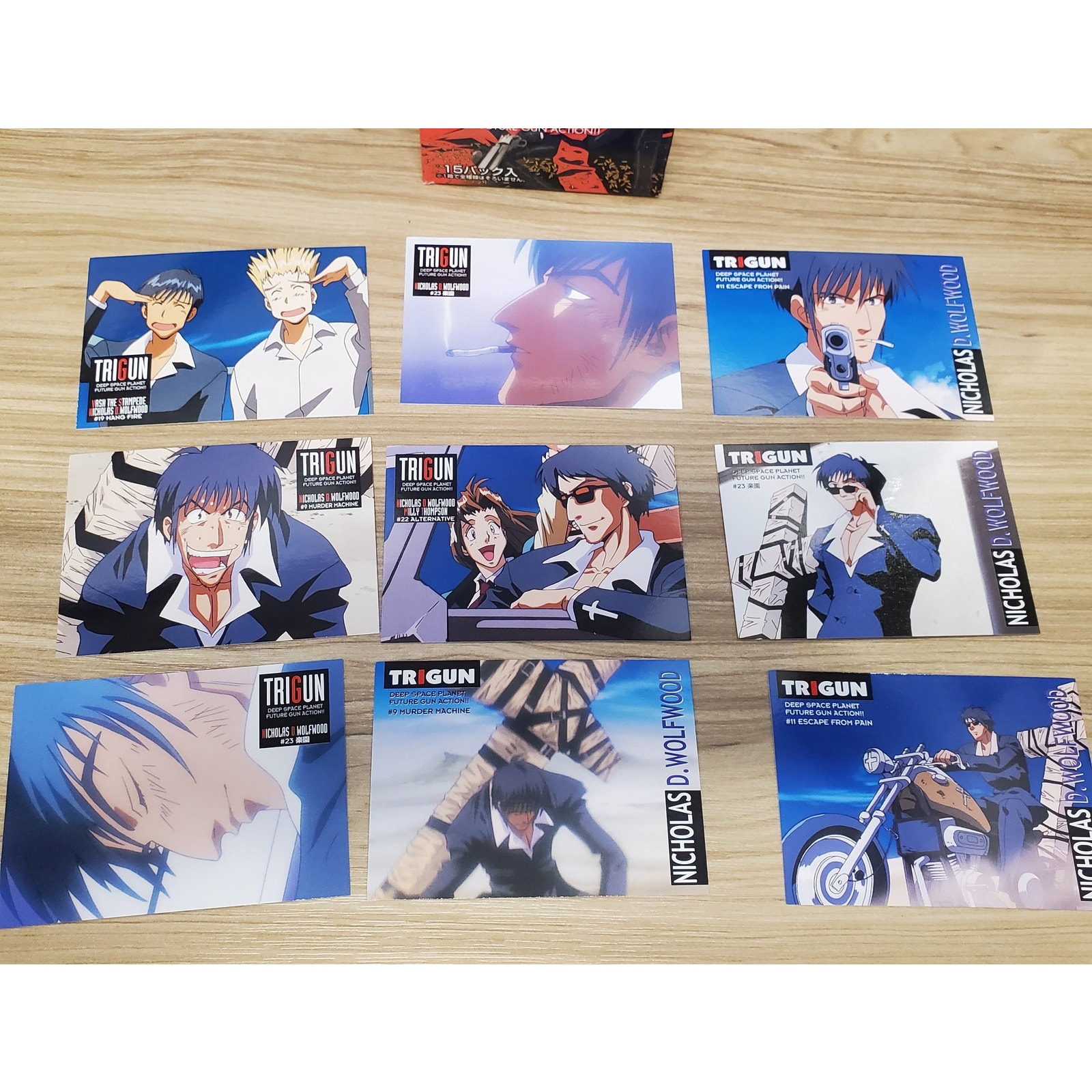 TRIGUN Vintage Amada Trading Cards - Nicholas D. Wolfwood