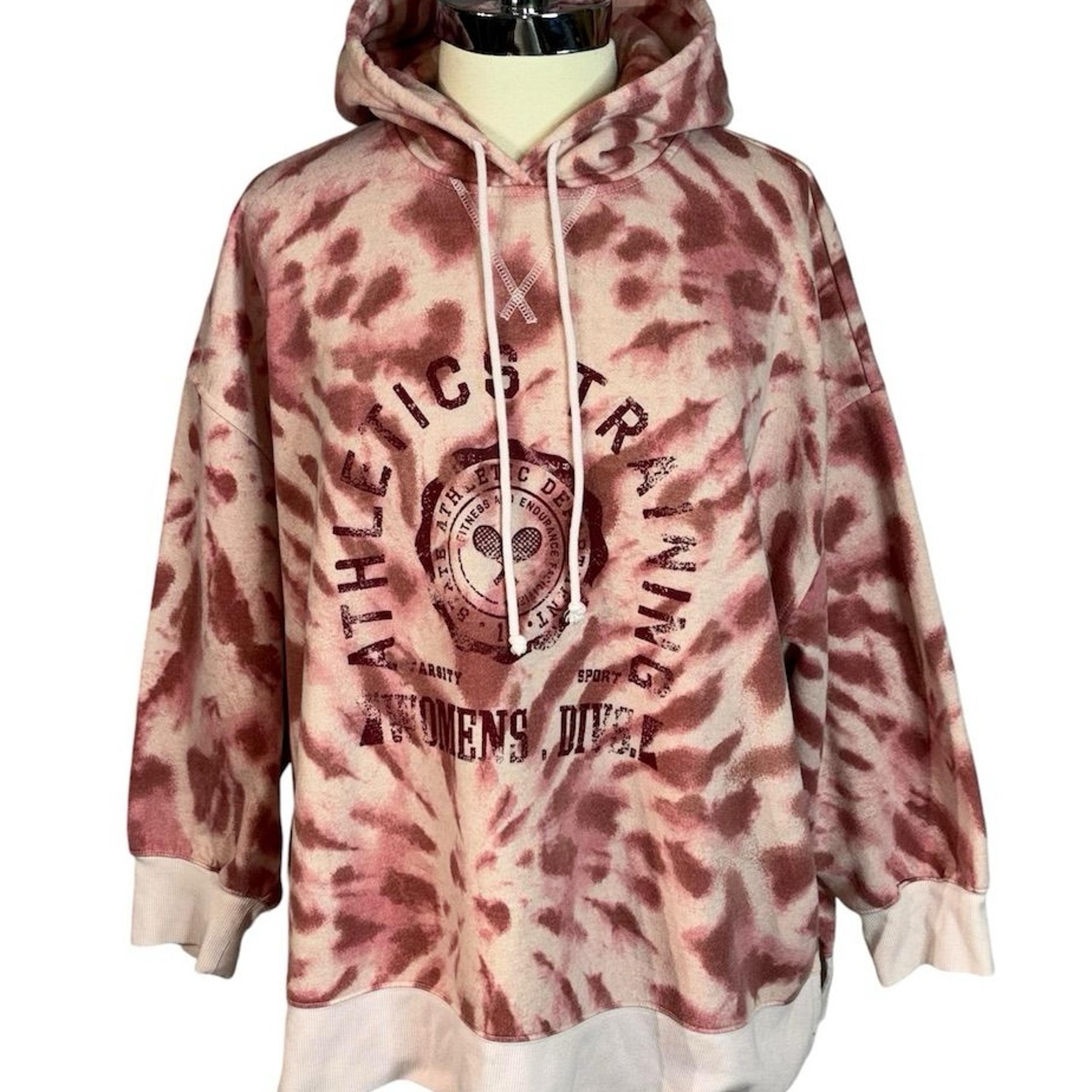 Style & Co Women's Tie-Dye Athletics Training Sweatshirt Hoodie