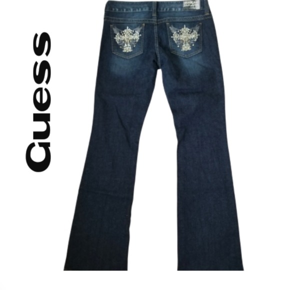 Guess Flare Embellished Jeans - Size 29