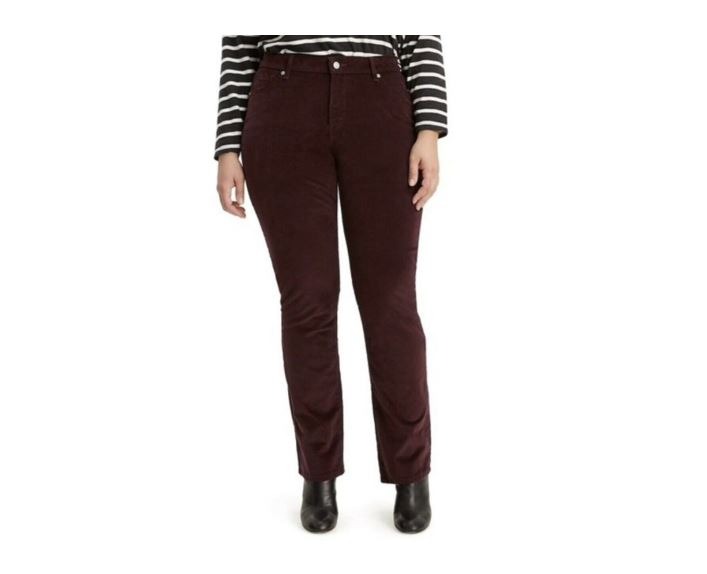 Levi's Sculpt Corduroy Boyfriend Mid-Rise Pants Relaxed Tapered size 30 x 32 NWT