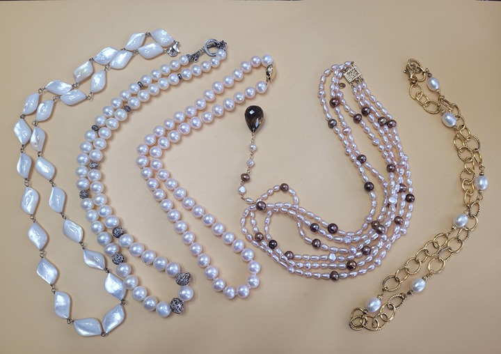 Pearl collection necklaces - 5