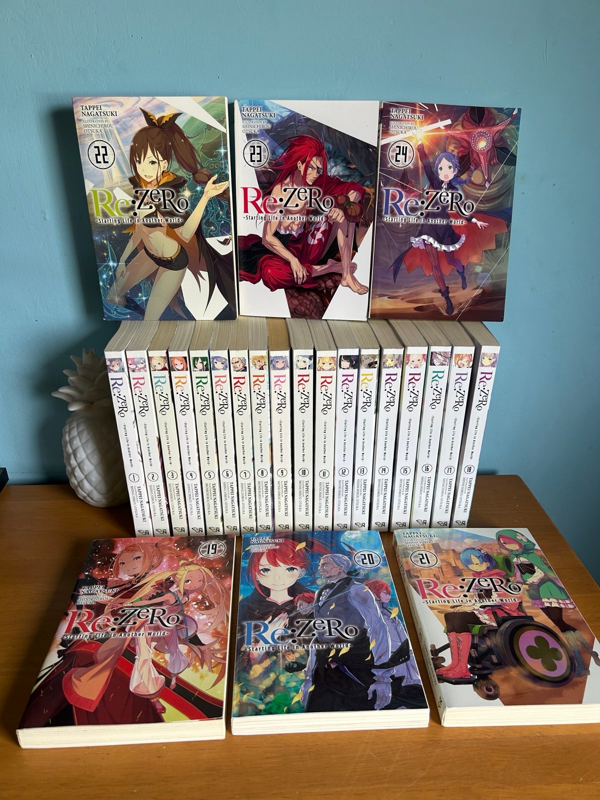 Re:Zero Light Novel Volumes 1-24 US English Yen Press Tappei Nagatsuki Manga