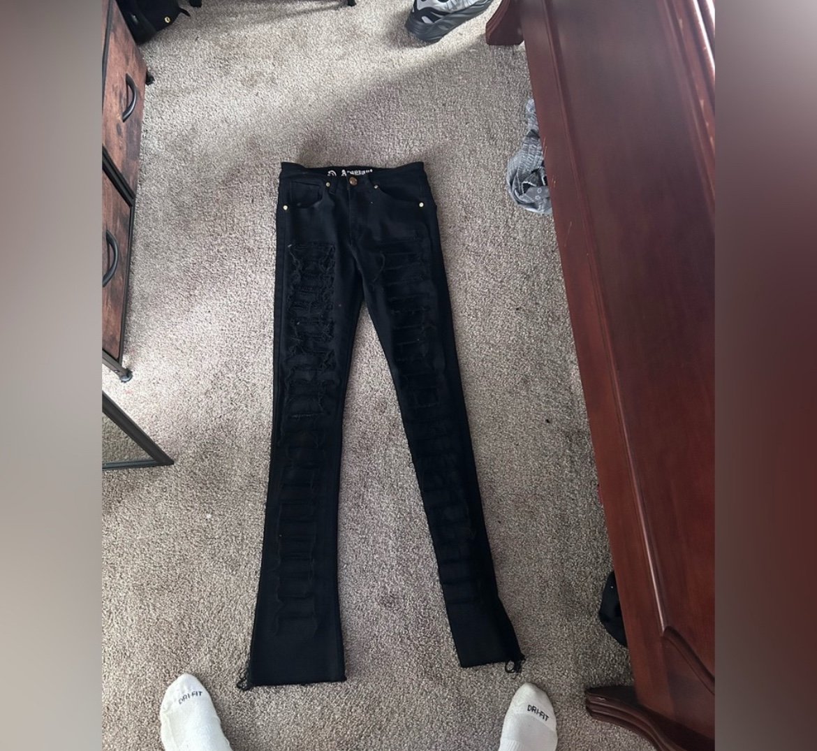 Stacked jeans