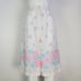 Vintage 80's Konnie O White Floral Eyelet Midi Skirt