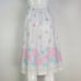Vintage 80's Konnie O White Floral Eyelet Midi Skirt