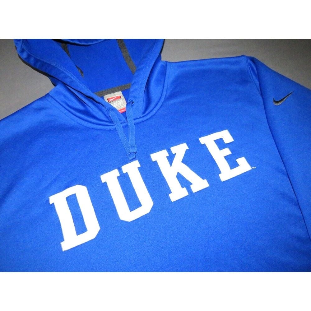 Men's Nike Fit-Therma DUKE Blue Devils Performance Hoodie Sweatshirt Medium