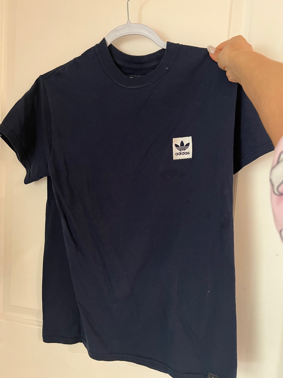 Dark Blue Adidas T-shirt, size small unisex