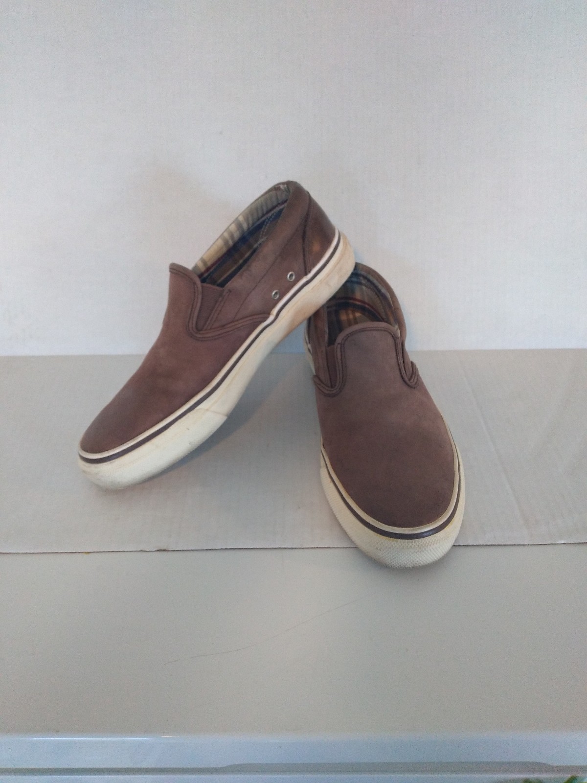 Sperry men's brown nubuck Top Sider shoes size 8.5