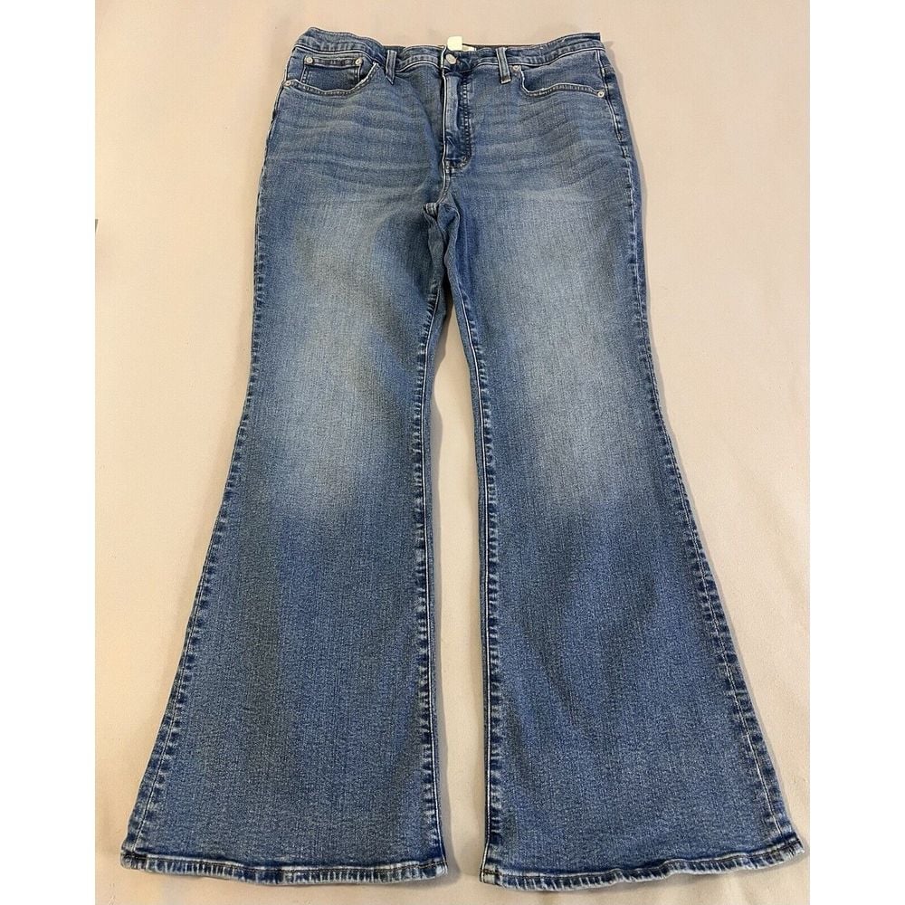 Madewell Jeans Womens Size 33 - 16 Blue Skinny Flare High Rise Stretch