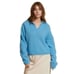 Revolve x Nation LTD Georgie Polo Sweater Cropped Alpaca Wool Size L Blue