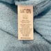 Revolve x Nation LTD Georgie Polo Sweater Cropped Alpaca Wool Size L Blue