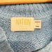 Revolve x Nation LTD Georgie Polo Sweater Cropped Alpaca Wool Size L Blue