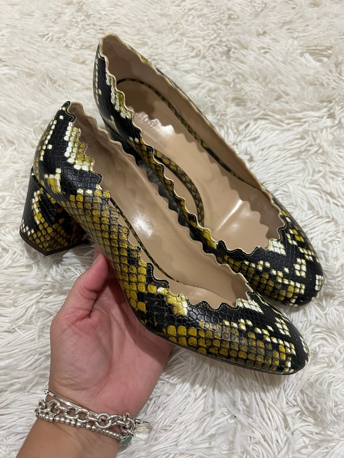 Chloe Lauren Pump leather heels - Size 39 1/5 US 9/9.5- NWOT