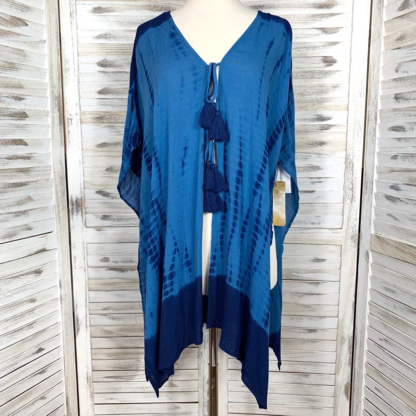 Green Dragon Blue The Dye Poncho