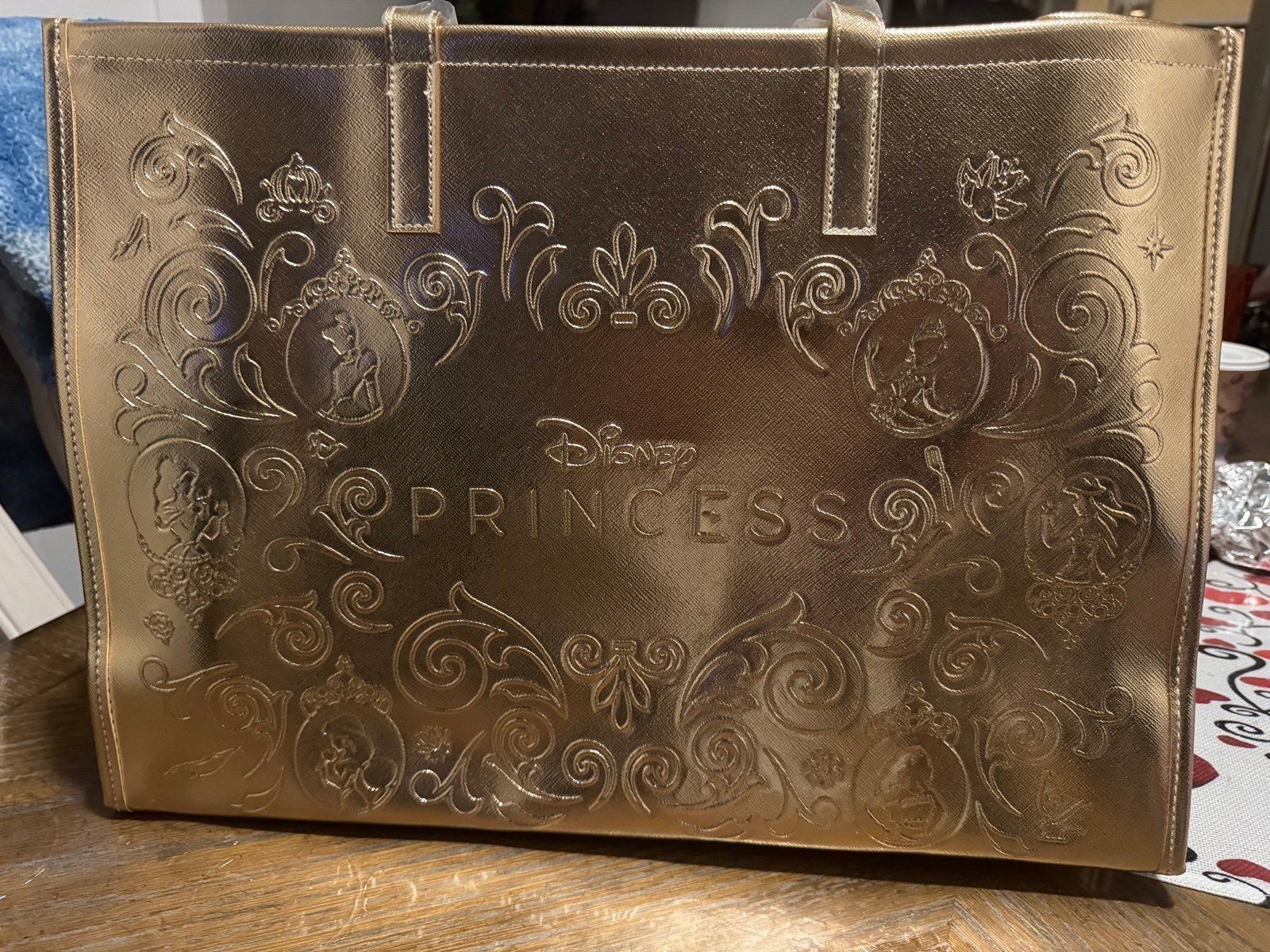 bath and body disney gold bag
