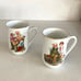 Set of 2 Vintage 1982 Norman Rockwell The Toymaker Mug and Cobbler Cup