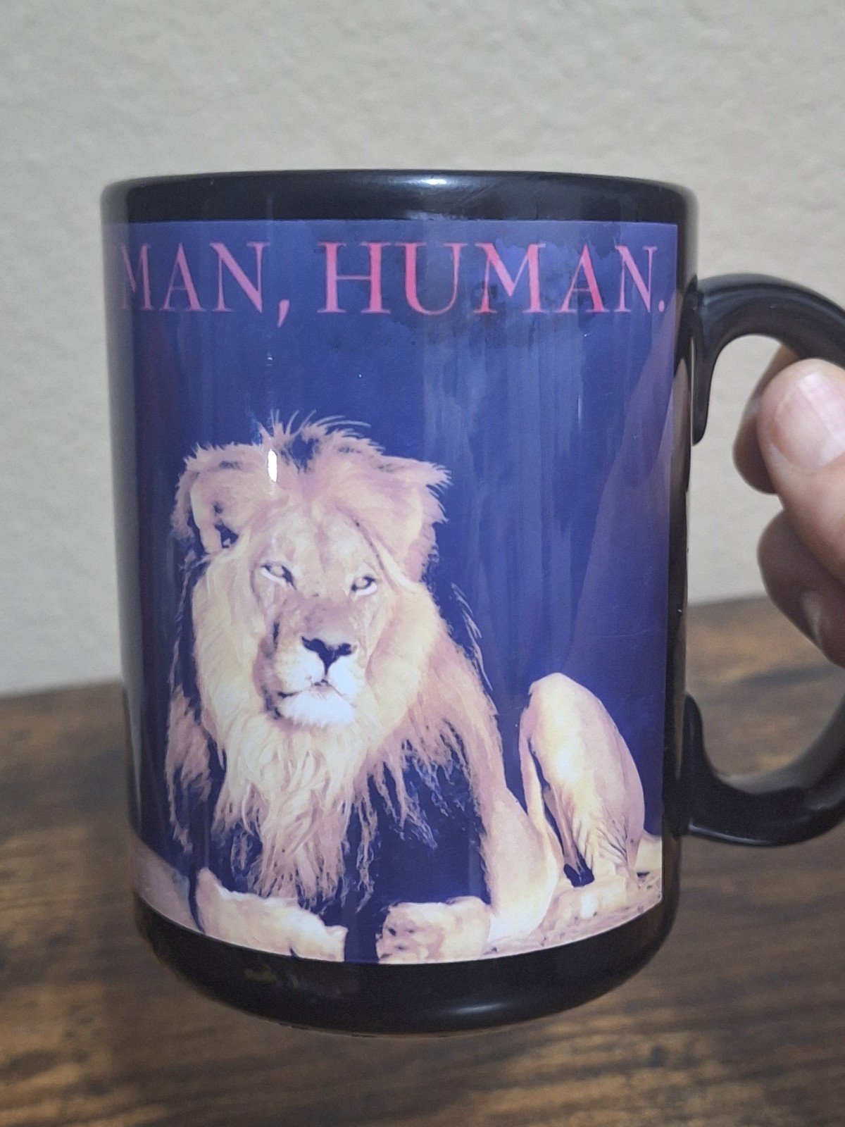 Cool Vintage 1990s Rare & HTF Here Human Human MGM Grand Las Vegas Lion Mug.