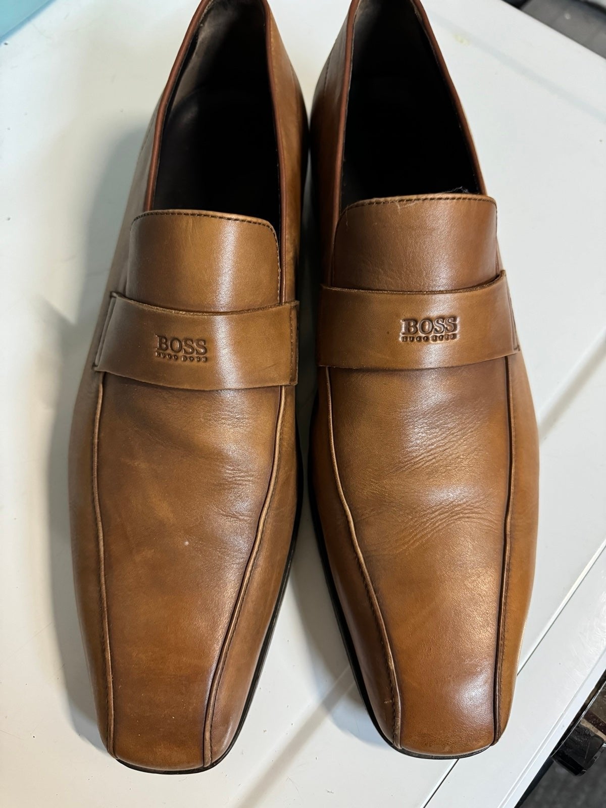 Hugo boss loafers clearance sale