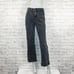 PORTER BLUE Women's Rebel Wide Leg Denim Jeans in Carbon black washed sz 25