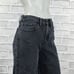 PORTER BLUE Women's Rebel Wide Leg Denim Jeans in Carbon black washed sz 25