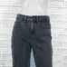 PORTER BLUE Women's Rebel Wide Leg Denim Jeans in Carbon black washed sz 25