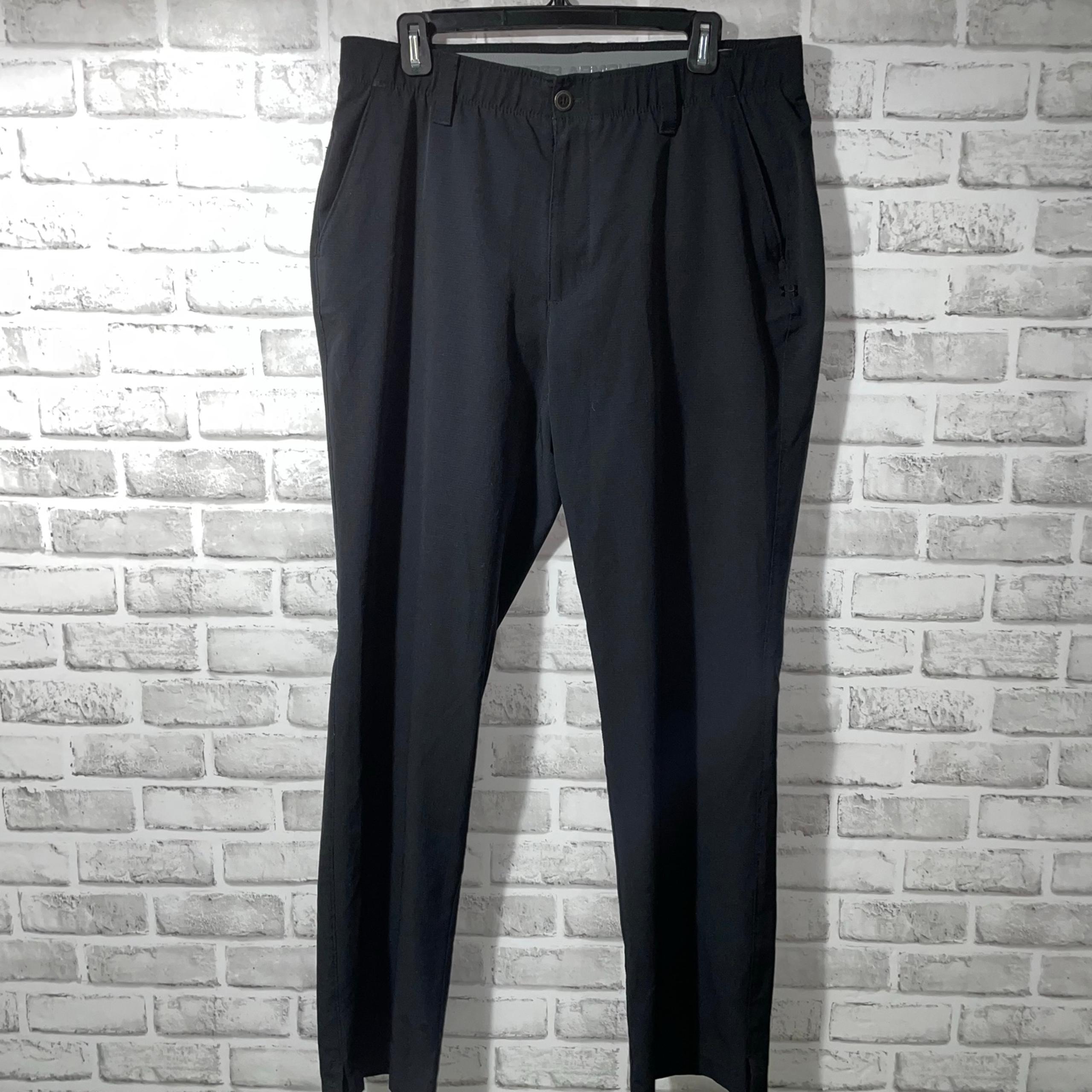 Under Armour Black Loose Athletic Casual Pants Mens Size 36x32