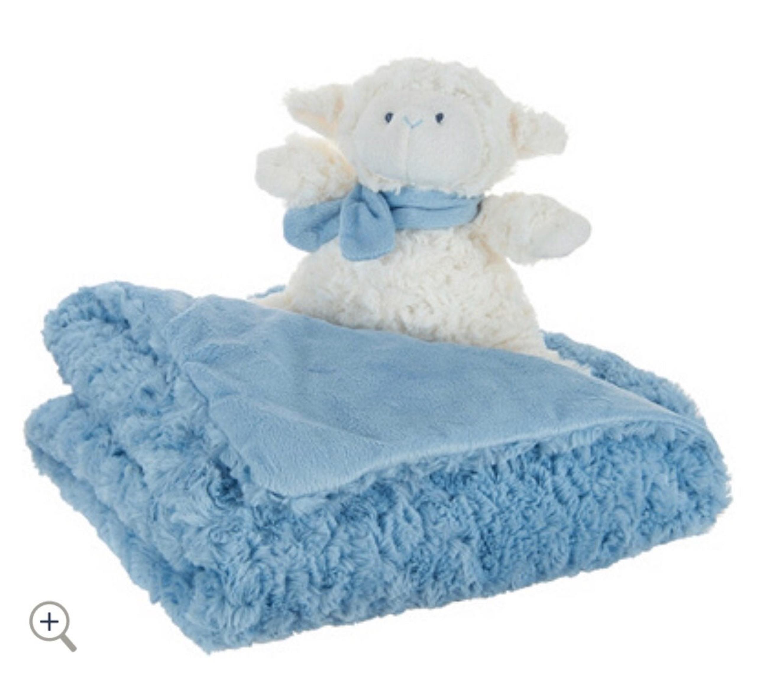 Dennis Basso Plush Baby Blanket with Mat