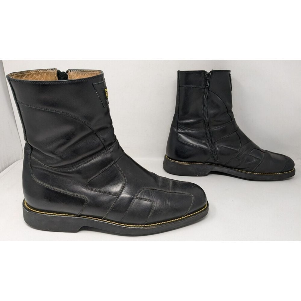 Michael Toschi Motard Motorcycle Boots Men's Size 10 Made in Italy Vintage
