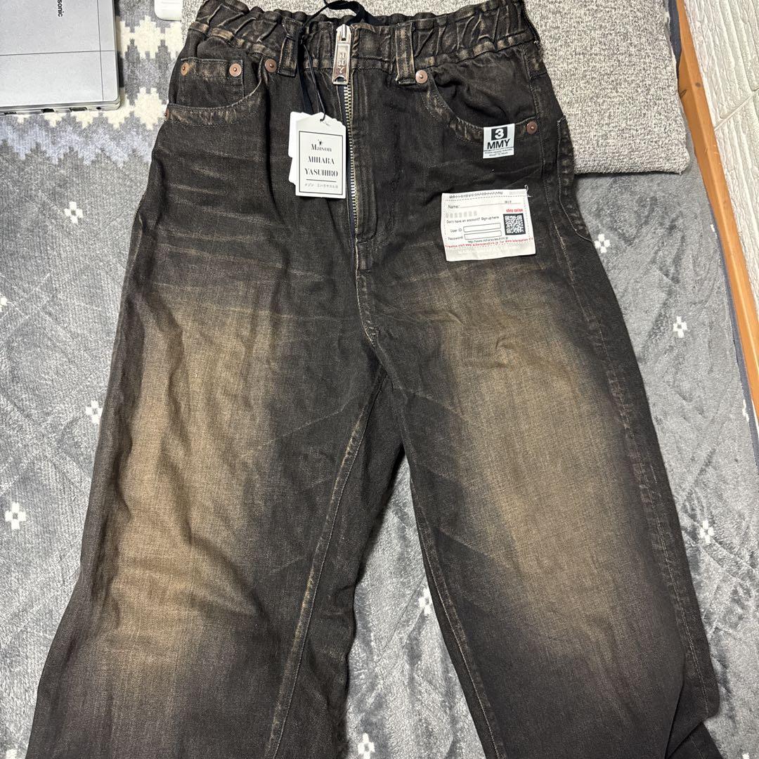 25ss Maison Mihara Yasuhiro Wide Denim, size 44.