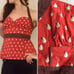 Anthropologie Odille Bartlett Pear Halter Blouse Red Brown 6