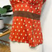 Anthropologie Odille Bartlett Pear Halter Blouse Red Brown 6