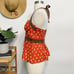 Anthropologie Odille Bartlett Pear Halter Blouse Red Brown 6