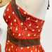 Anthropologie Odille Bartlett Pear Halter Blouse Red Brown 6