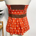 Anthropologie Odille Bartlett Pear Halter Blouse Red Brown 6