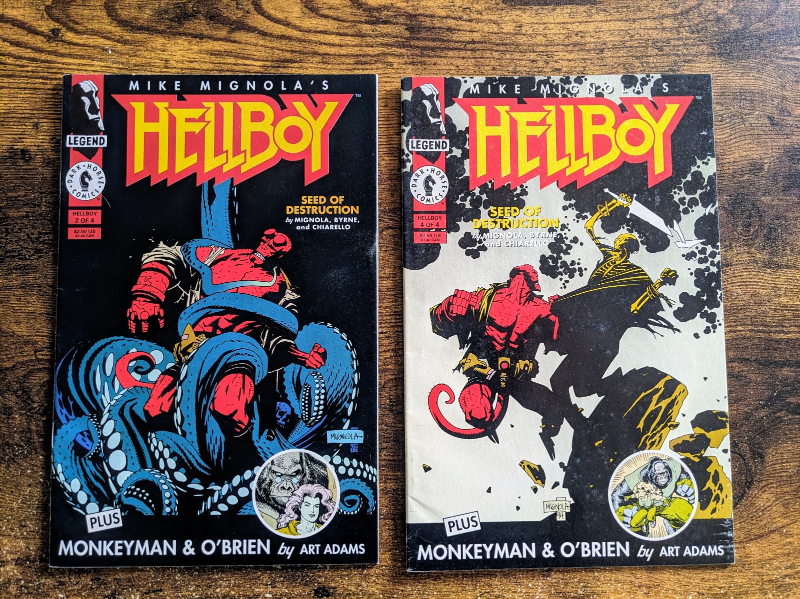 Hellboy Seed of Destruction issues 2 & 4