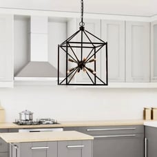 LAZZUR Touques 8 Light 16 in. Matte Oil Rubbed Bronze Pendant