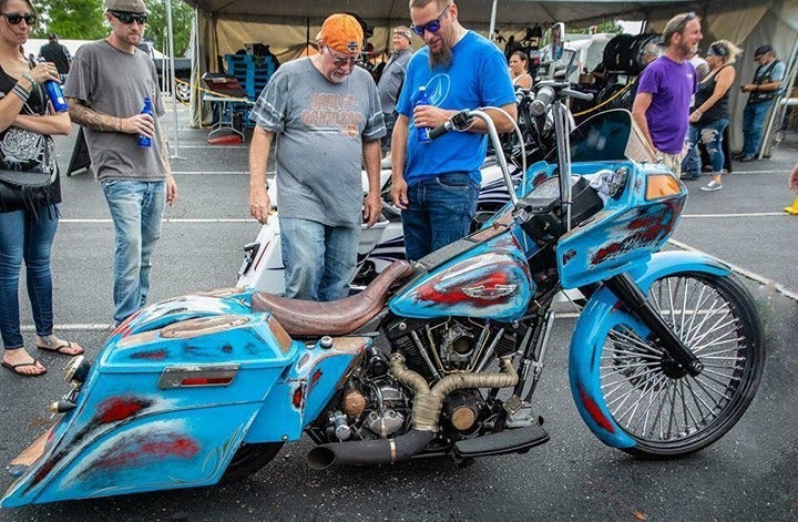 6” Down and Out Bag Kit for Harley Softail and Touring Bikes